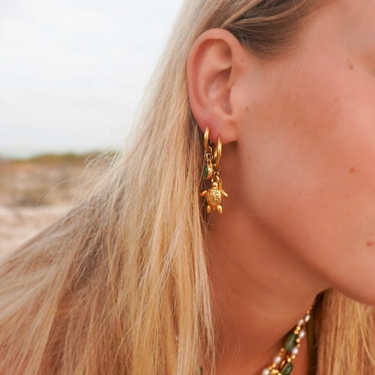 Mara Earrings – Stainless Steel Charm Earrings