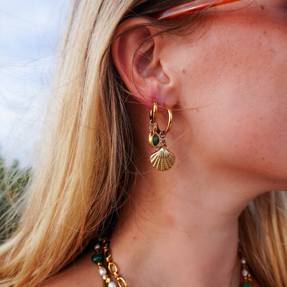 Nia Earrings – Stainless Steel Shell Earrings