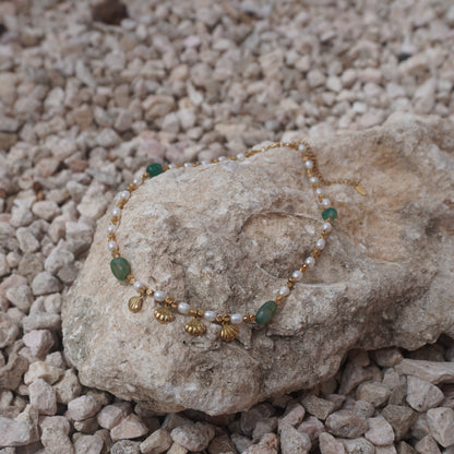 Nia Necklace – Stainless Steel Beaded Necklace